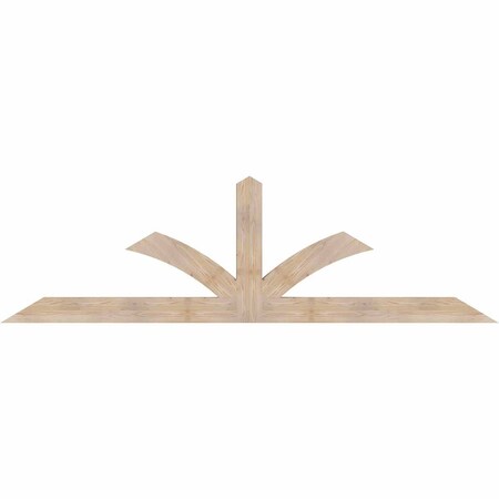 Ekena Millwork Richland Smooth Timber Gable Bracket, Douglas Fir, 108"W x 31 1/2"H x 3 1/2"D x 5 1/2"F, 7/12 Pitch GBW108X31X0406RIC00SDF